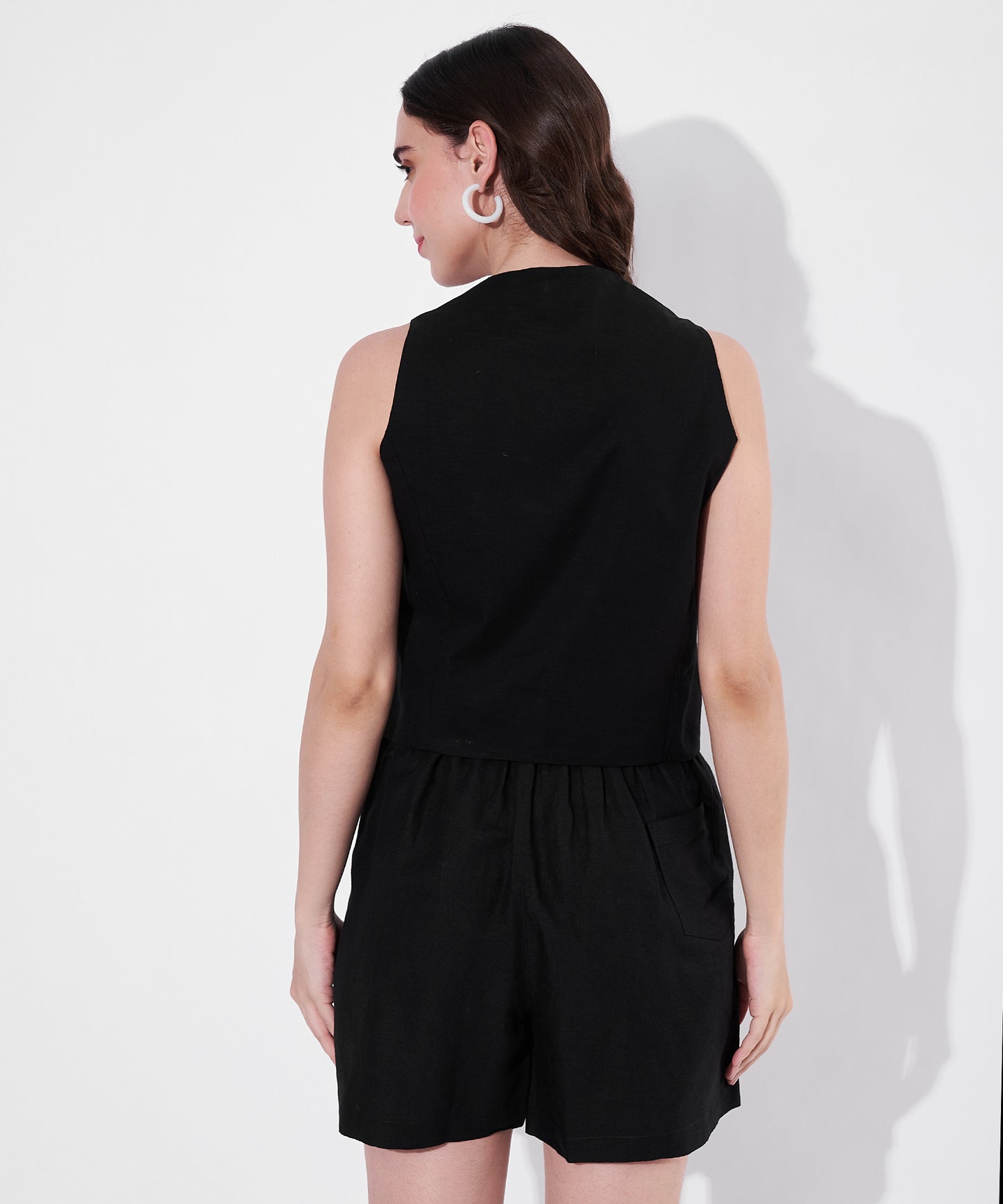 Vienna Shorts Coord Set - Black