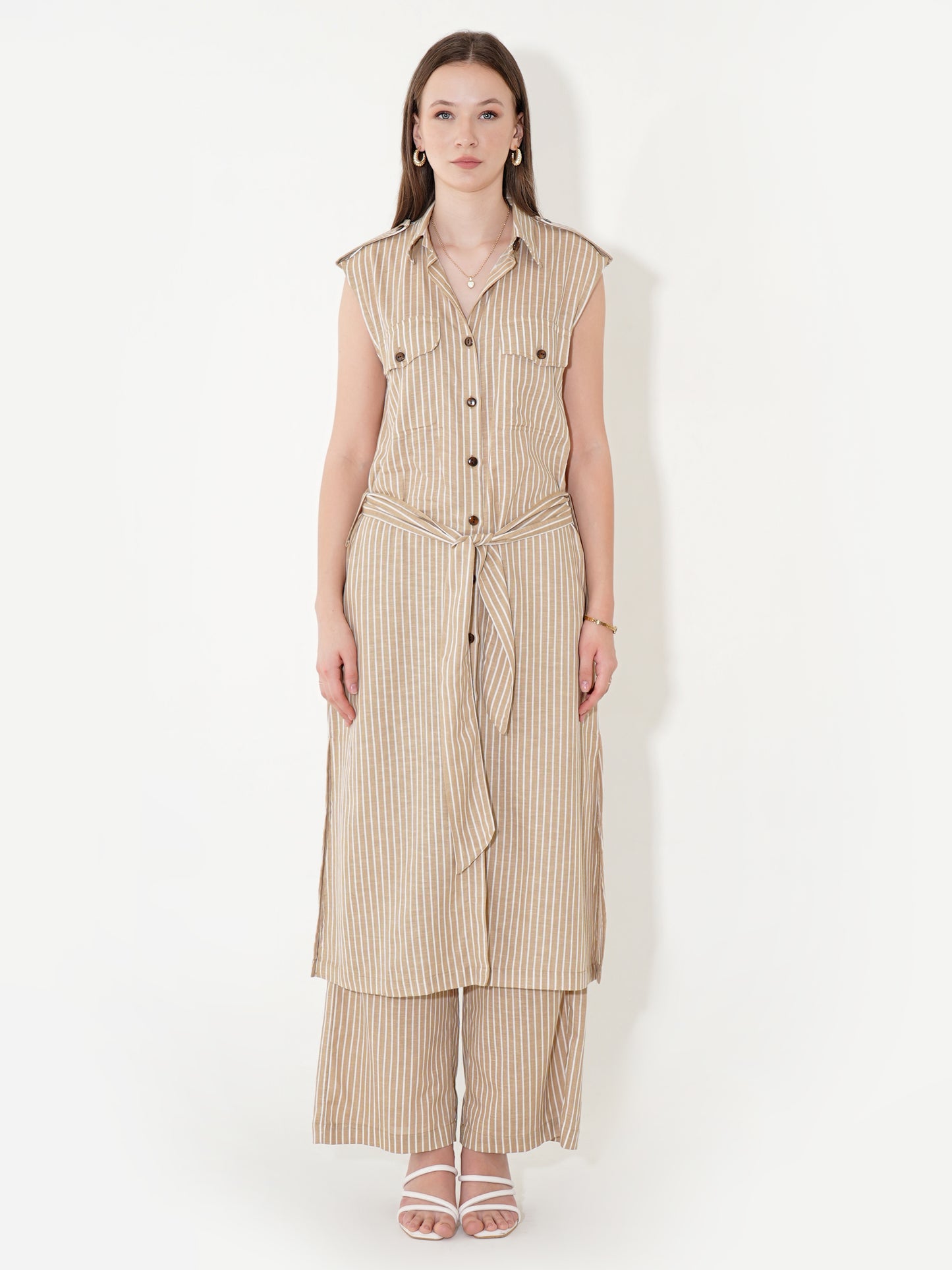 Cinnamon Stripe Coord Set