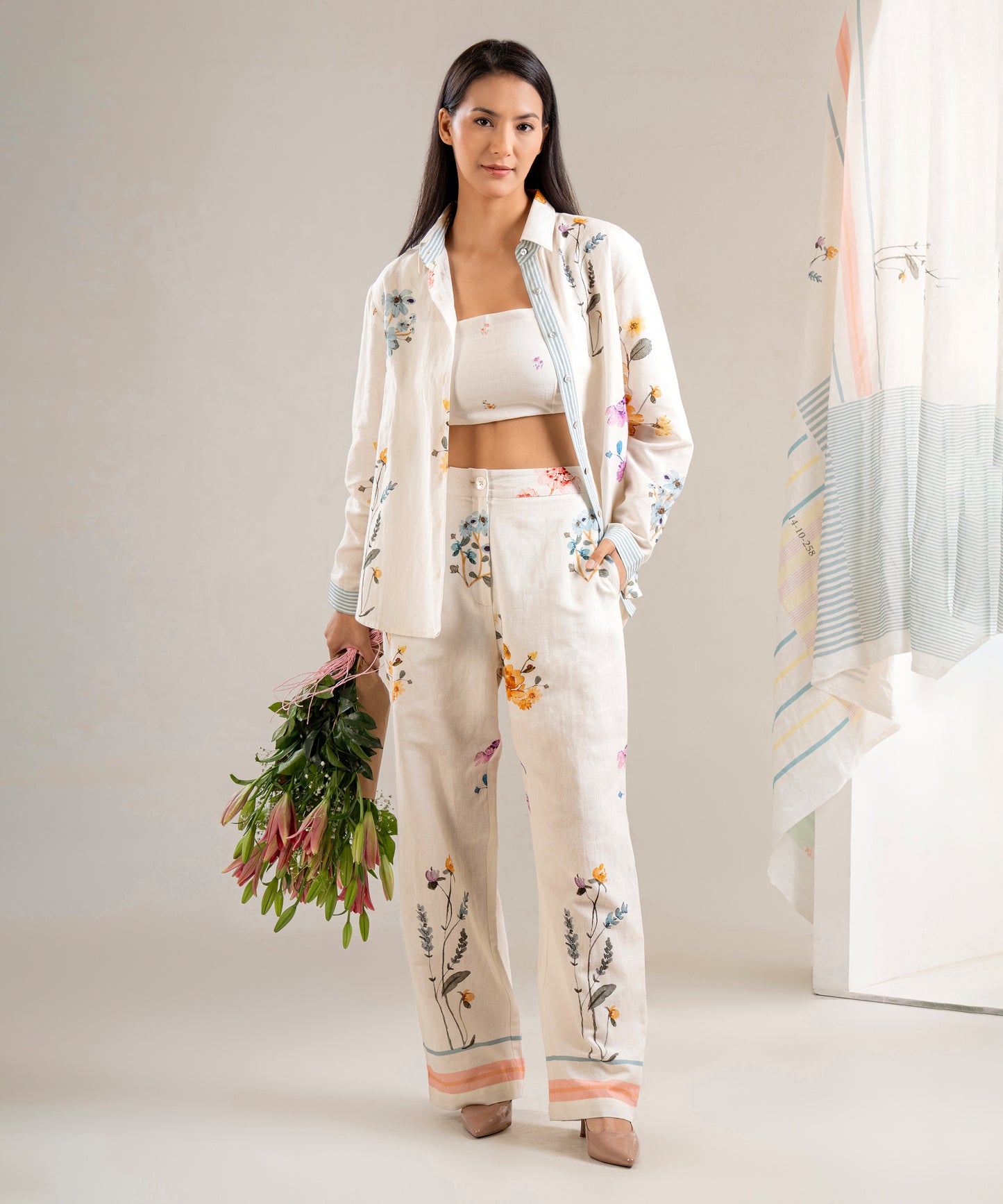 The Girona Co-ord Set (Ivory)