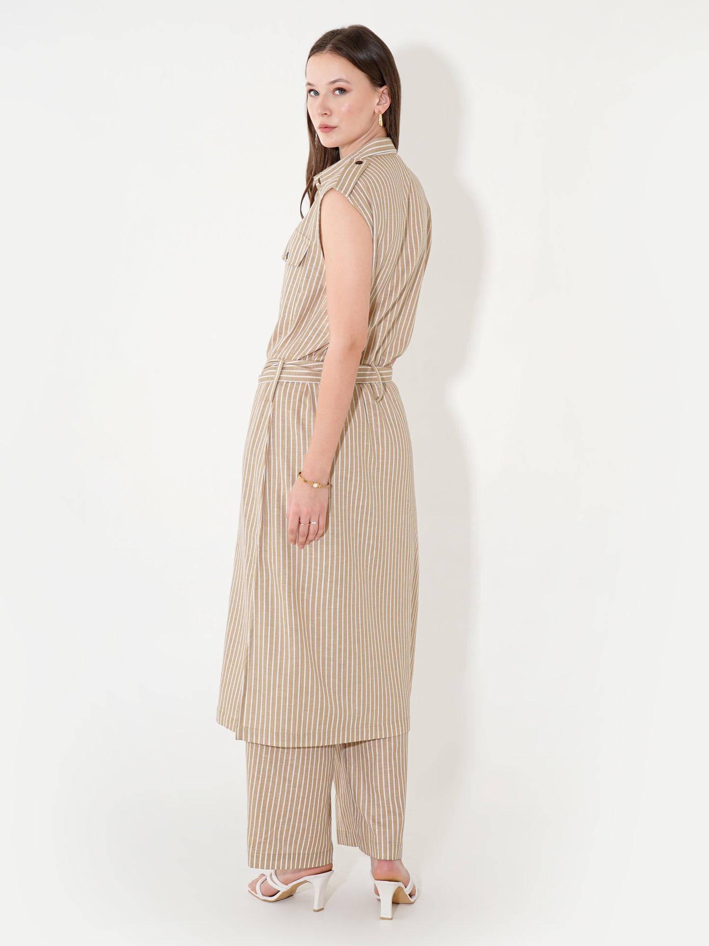 Cinnamon Stripe Coord Set