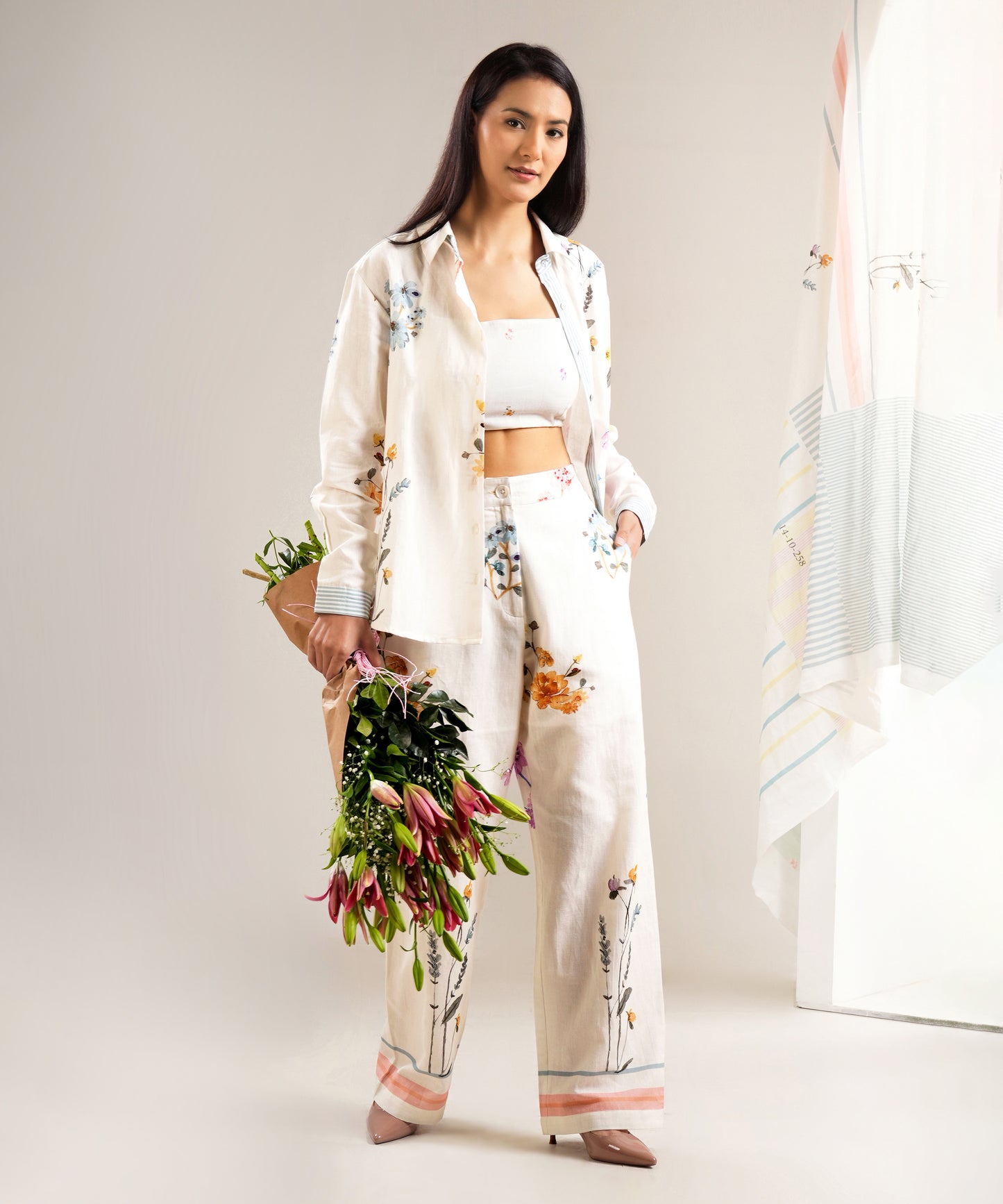 The Girona Co-ord Set (Ivory)