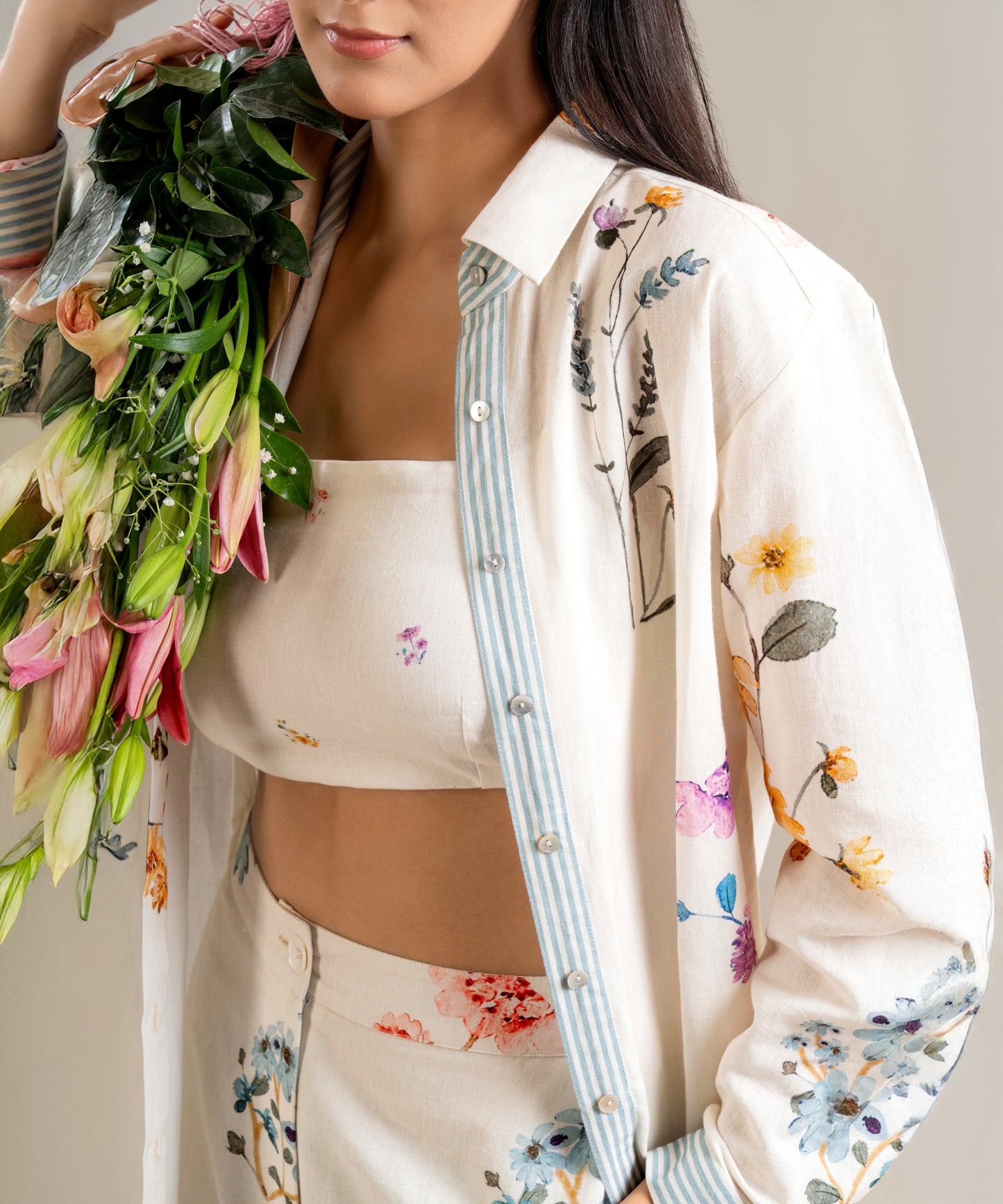 The Girona Co-ord Set (Ivory)