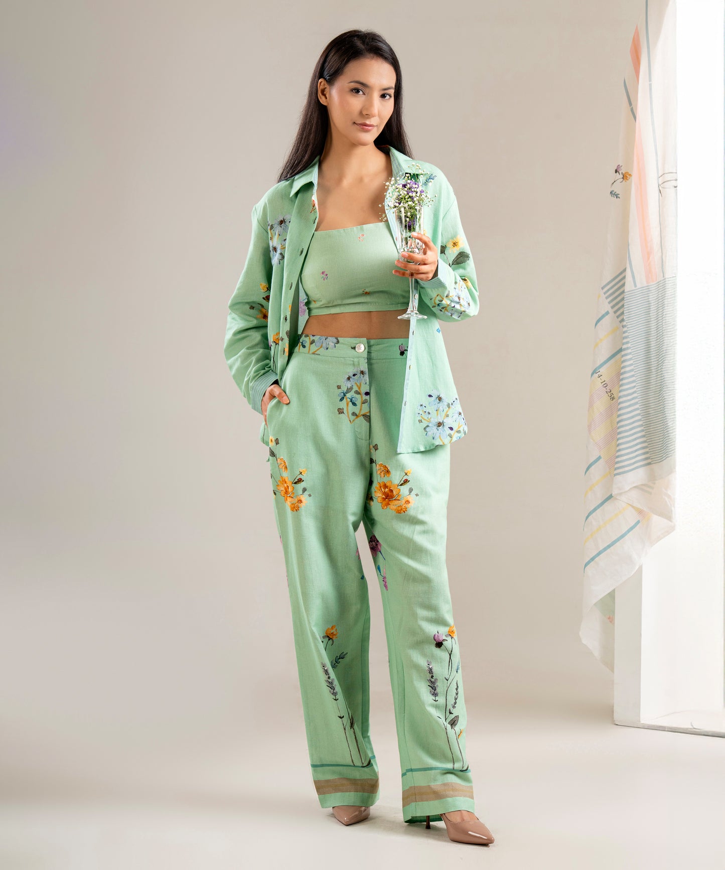 Girona Co-ord Set (Mint)